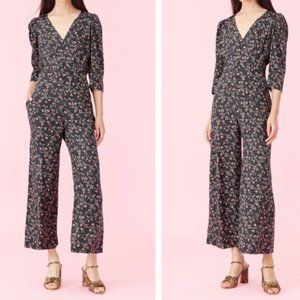 Rebecca Taylor Silk Lia Floral Jumpsuit